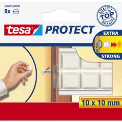 tesa tesa® Schutzpfuffer (L x B) 10 mm x 10 mm Weiß Inhalt: 8 St. 57899-00000-01