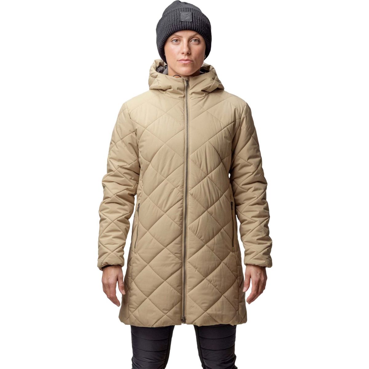 Halti Haapa W Insulated Parka Jacket lemon pepper beige (G05) 36 065-0575-G05-36