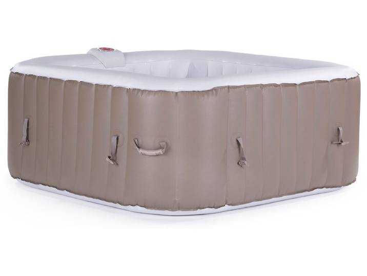 SPA GONFLABLE MONAC EN PVC - 6 PLACES - TAUPE/CREME