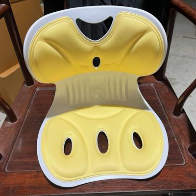 Inspired Finds Ergonomic Lumbar Support Pillow With Washable Breathable Cover yellow