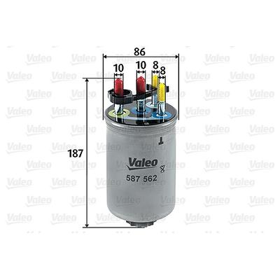 Valeo Kraftstofffilter [Hersteller-Nr. 587562] für Land Rover, Jaguar
