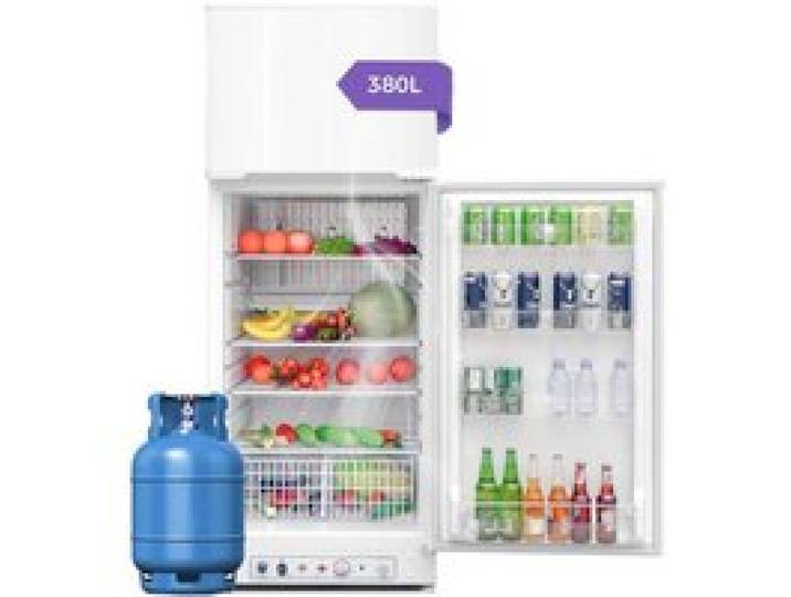 Réfrigérateur à gaz – Gaz/230 V – 380 L – SMETA – Avec compartiment congélateur – Porte réversible