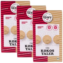 3er-Pack Werz Chia Kokostaler