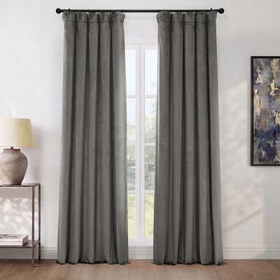 Exclusive Fabrics Plush Velvet Room Darkening Curtain (1 Panel)