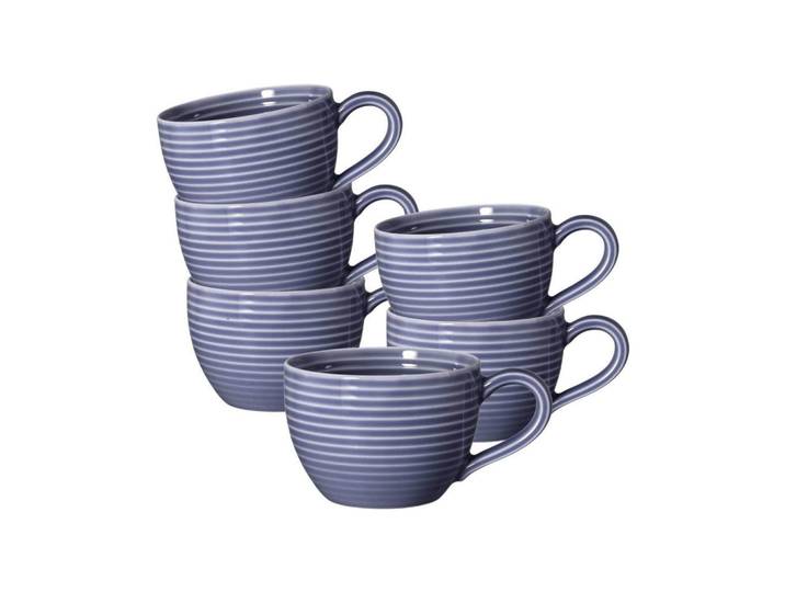 Seltmann Weiden Espressotassen Beat Color Glaze Fliederblau 0,11 l 6er Set, Violett, Keramik, Geschirr, Tassen, Espressotassen