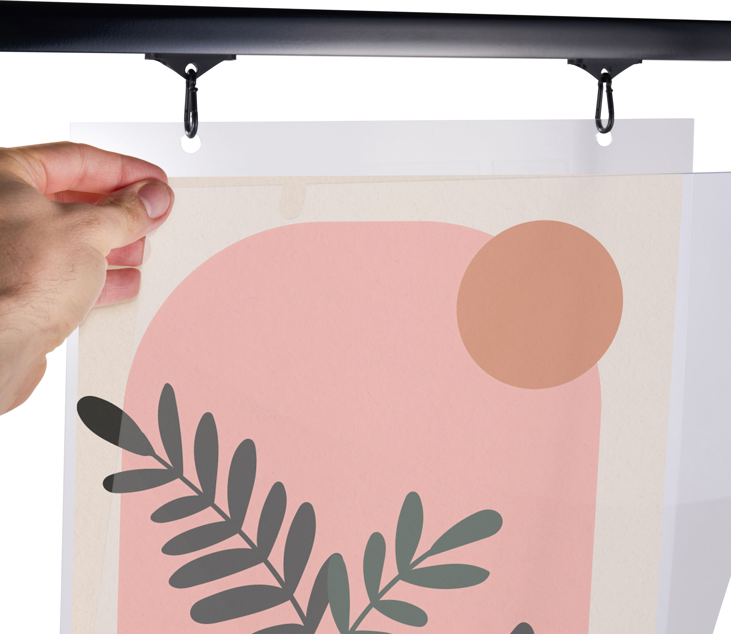 SPRINTIS 1 Porta poster Dekor Sway A1 nero, alluminio