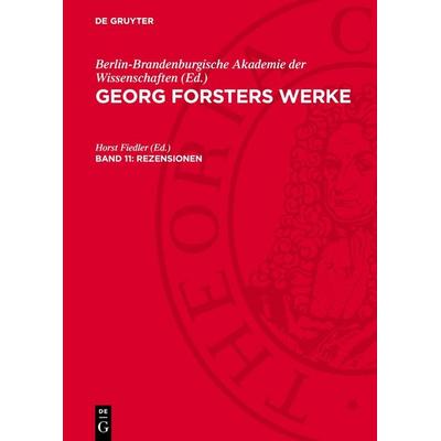 Rezensionen, Gebundene Ausgabe von Georg Forster, De Gruyter, 978-3-11-274790-2