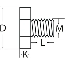 Fräseranzugsschraube M8 f.Spann-D.16mm TECWERK