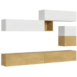 Itamoby Zusammensetzung der Wohnzimmerwand H10 L.308 T.39,2
