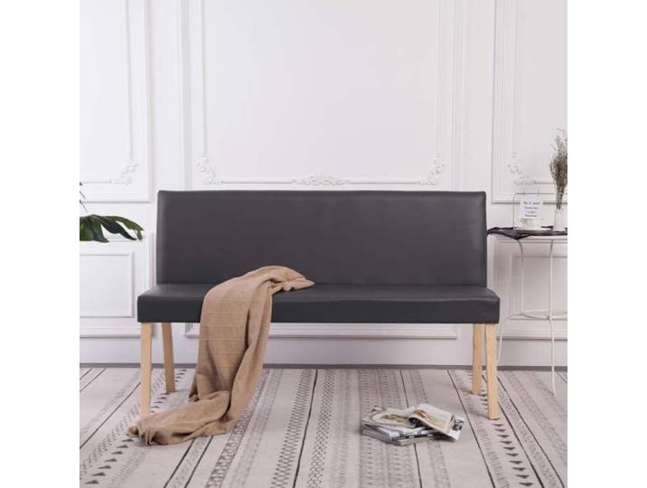 Banc 139 5 cm Gris Similicuir 281332