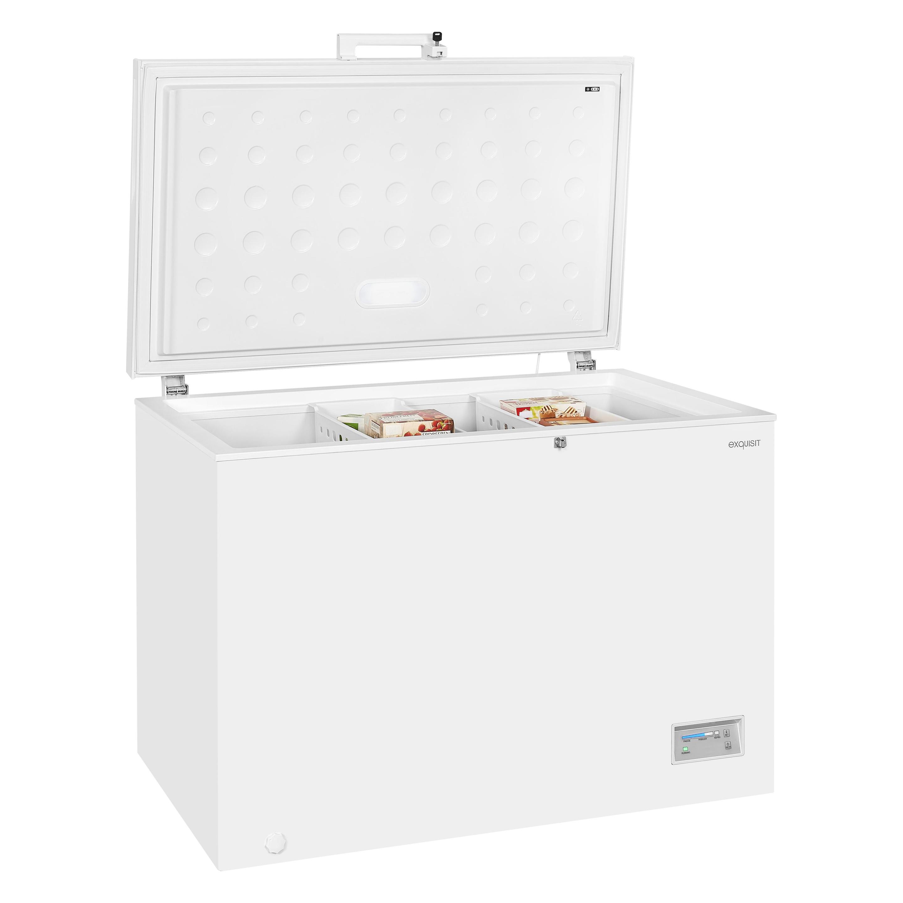 Exquisit GT320-HE-040D weiss (Freistehend, 308 l) (Exquisit)