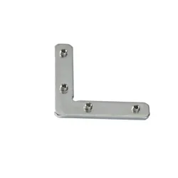 Mydeco Eckverbinder Level 1-Lauf   ¦ silber ¦ Stahl ¦ Maße (cm): B: 4,5 H: 0,2