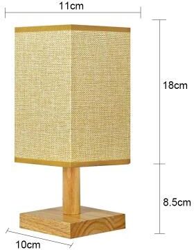 Inspired Living SereneGlow LED Bedside Lamp Dimmable USB Table Lamp With Fabric Shade For Bedroom Decor yellow 3 Colors Light