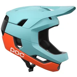 POC Fullface Helm Otocon Race MIPS MTB Indicolite Blue Matt/Carnelian Orange Mat... - M - mehrfarbig - M