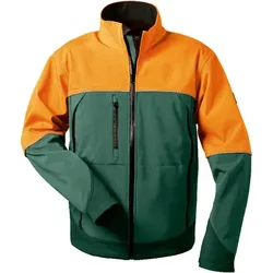 Waldarbeiter-Softshelljacke SANDDORN, grün/orange, Größe L - grün/orange - 2