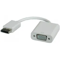 Roline DP zu (DisplayPort, DisplayPort, VGA), Video Adapter, Weiss