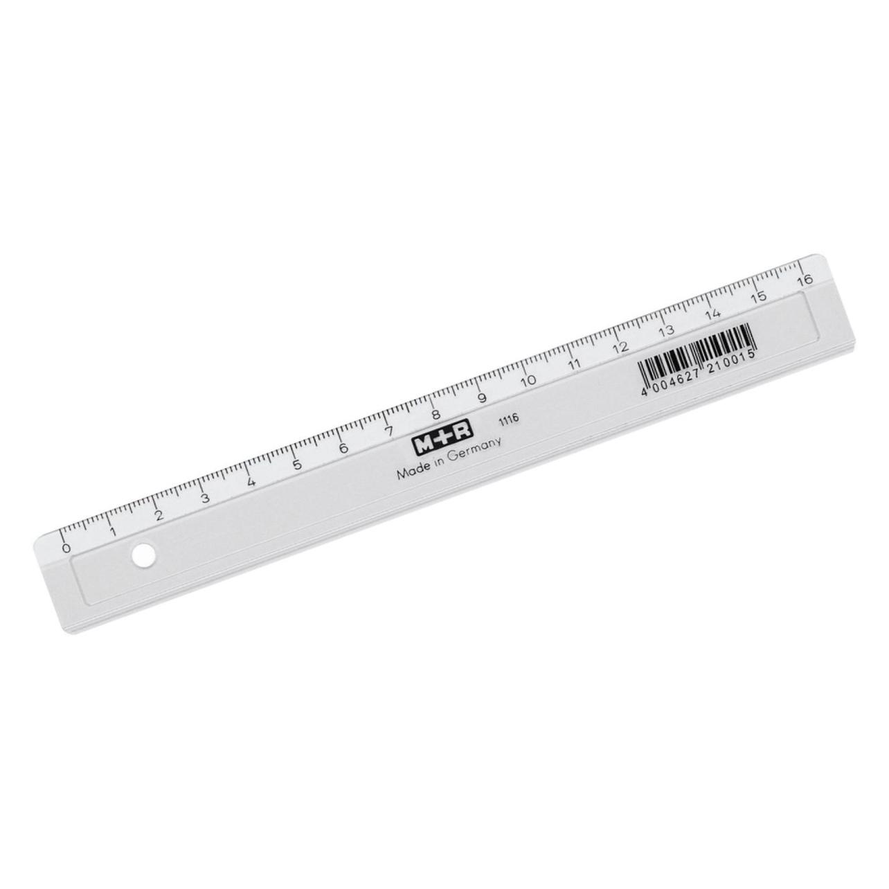 Möbius + Ruppert Lineal (16 cm, Kunststoff) (711160000)