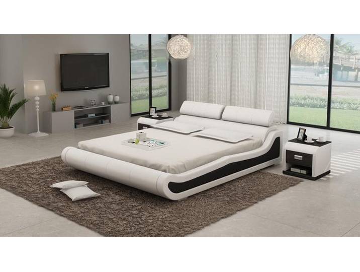 JVmoebel, Wasserbett Hotel Doppel Bett Betten Komplett Lederbett Polsterbett Wasserbett, (Wasserbett), Made in Europa