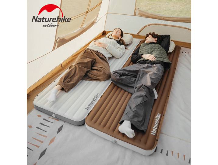 Natureifa-Matelas de camping épais, matelas à air ultraléger, pompe de gonflage intégrée, 9.5cm d'épaisseur, extérieur, voyage, randonnée