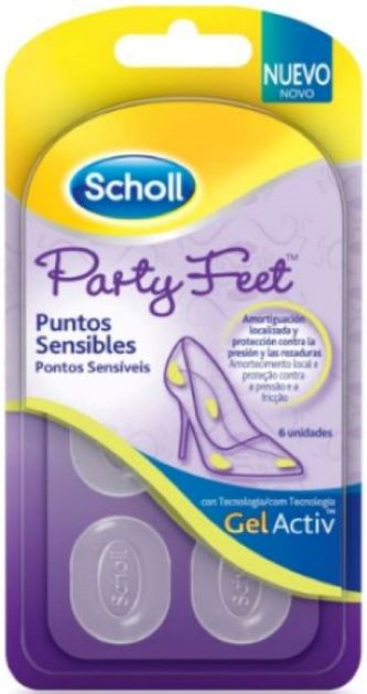Scholl Party Feet c/ Gelactiv Pontos Sensíveis 6 unidades