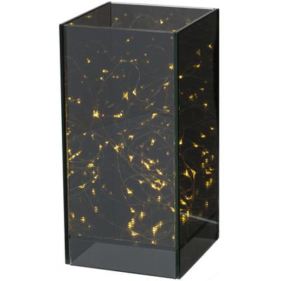 LED-Dekofigur CREATIV HOME "Dekosäule", gold (schwarz), B:10cm H:20cm T:10cm, Dekofiguren, mit LED-Beleuchtung