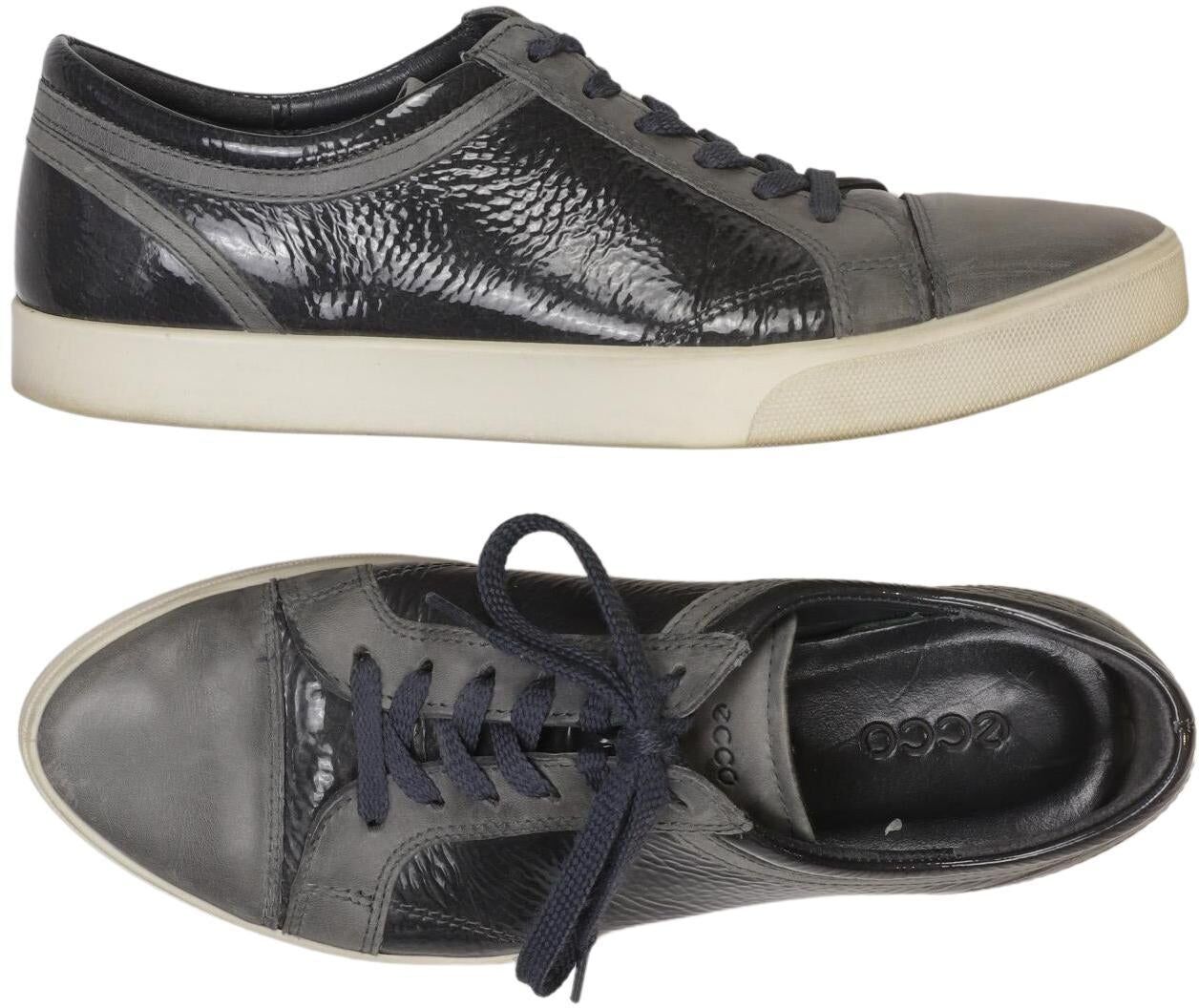 Ecco Damen Halbschuh, Grau, Gr. EU 40, Leder - Second Hand