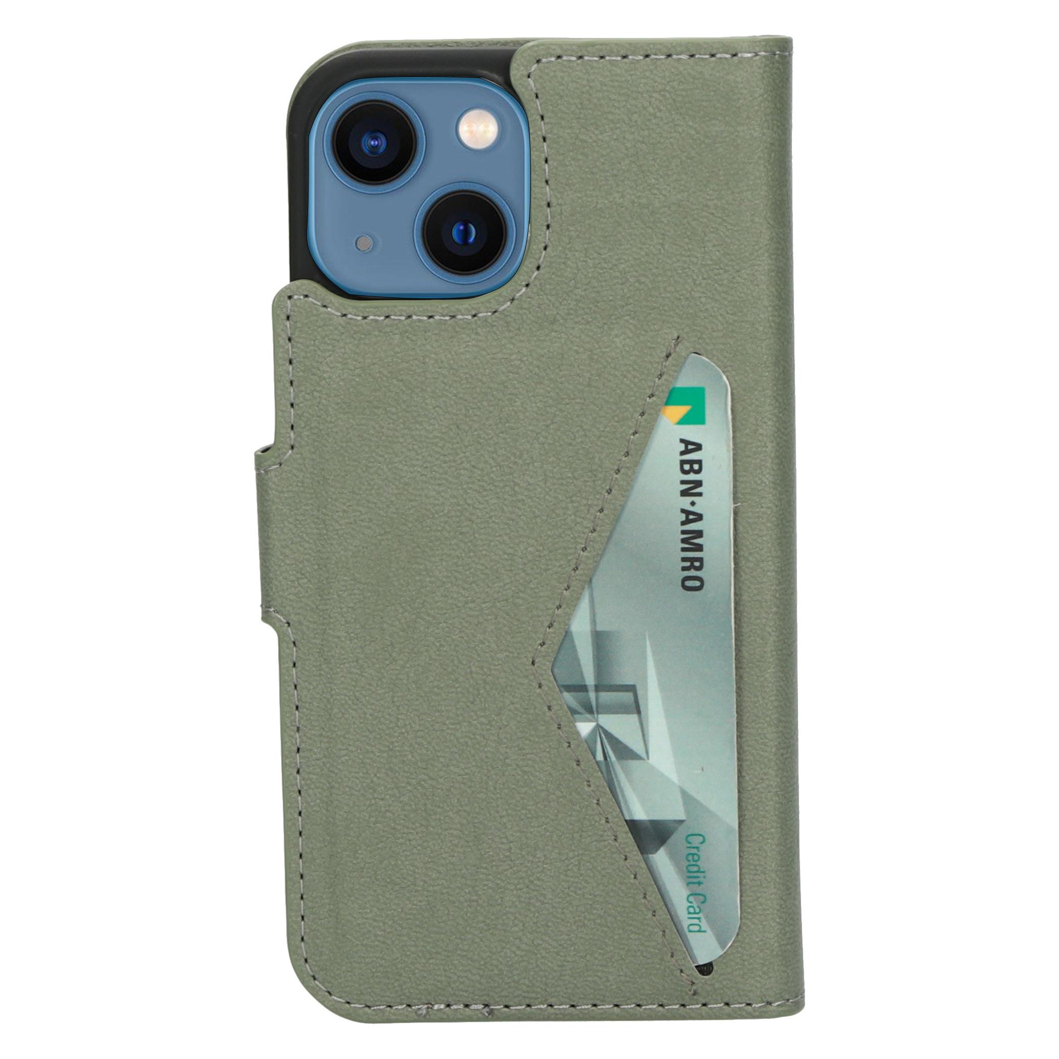 Mobiparts Classic Wallet Case Apple iPhone 13 Mini Stone Green (Apple iPhone 13 mini) (MP-118632)