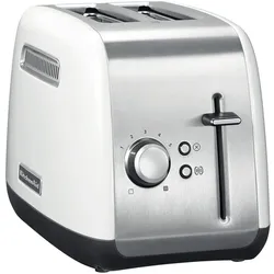 KitchenAid 5KMT2115EWH 2-Schlitz-Toaster, Toaster, Silber, Weiss