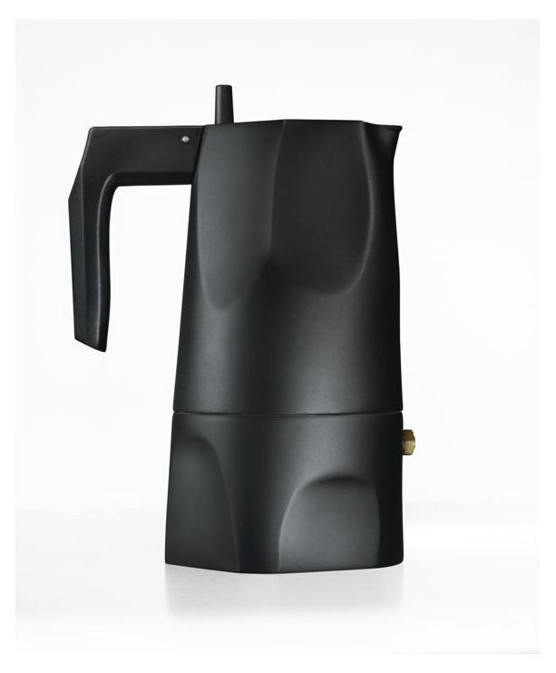 Alessi Ossidiana espressomachine model M zwart