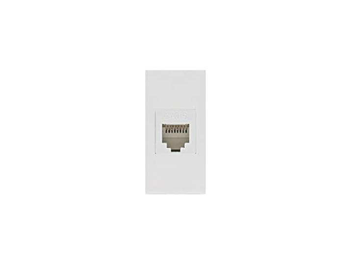 Maclean MCE725W Prise LAN Prise réseau universelle CAT.6\, prise murale modulaire\, prise encastrée\, prise murale\, prise intégrée\, installation encastrée (prise LAN\, blanc)
