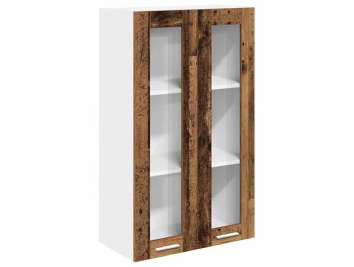IBUQDDV Hängeschrank Altholz 60 x 31 x 100 cm Holzwerkstoff Wandmontage über Arbeitsplatte, schlichte Rückseite, glatte Textur, robuste Komponenten, Küchenorganisation