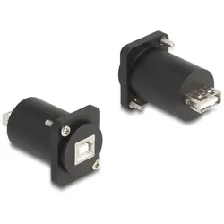 DELOCK D-Typ Modul USB 2.0 Typ-B Bu zu Typ-A Bu m Schrauben