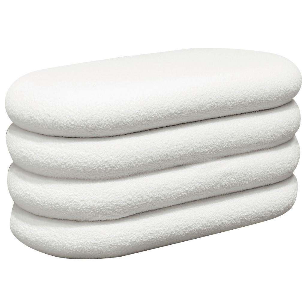 Xora Truhenbank , Weiss , Holz, Textil , Pappel , Sperrholz , 85x42x42 cm , Kleinmöbel, Truhe