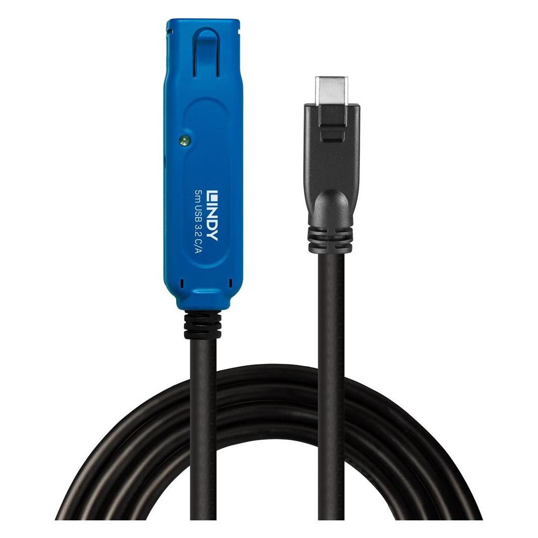 Lindy 5m USB 3.2 Gen 1 C/A Aktivverlängerung Pro (5 m, USB 3.2 Gen 1) (43380)