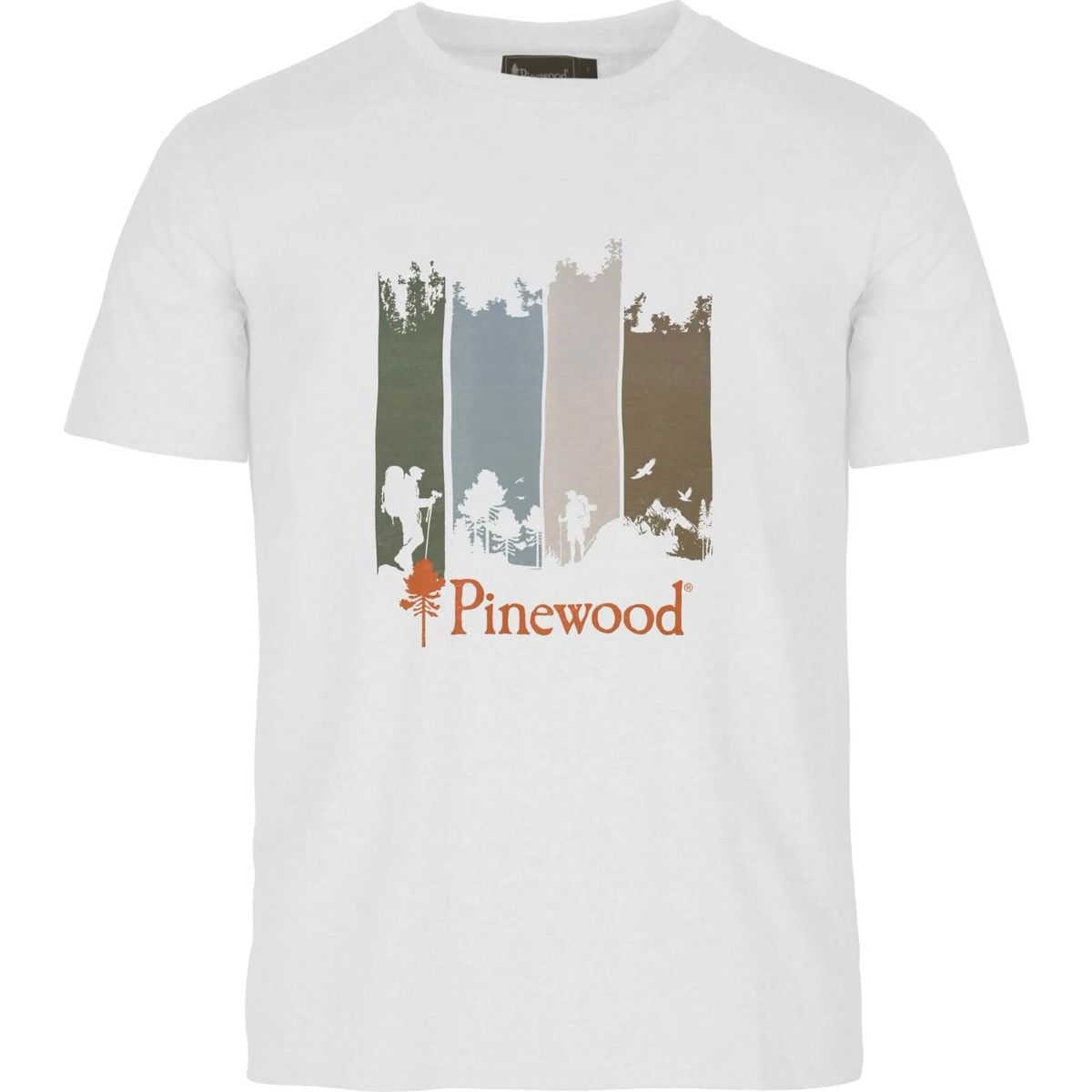 Pinewood Finnveden Recycled Outdoor T-shirt white melange adventure (622) 3XL 1-54490622010