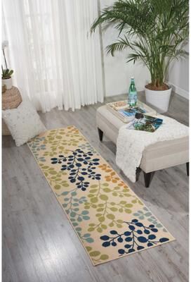 Nourison Caribbean Indoor/Outdoor Modern Floral Area Rug
