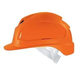 uvex pheos B Schutzhelm mit Lüftung - konvent. Innenausstattung - langer Schirm orange 51 cm - 61 cm - 9772220 - orange
