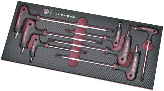 Kraftwerk TX-T Tournevis à embout coque EVA3 7 pièces (4903-22)