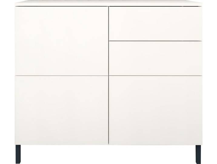 borchardt Möbel Kommode Haama, Sideboard mit Metallfüßen, Push-to-open-Technik, Breite 93 cm, Kommode, 3 Türen, 2 Schubkästen, Breite 93 cm