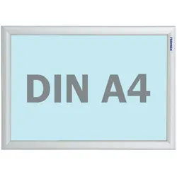 Franken, Informationsschild, Plakatrahmen "Outdoor", DIN A4, 25 mm Rahmenprofil silbereloxierter Aluminium-Klapprahmen, Kunststof