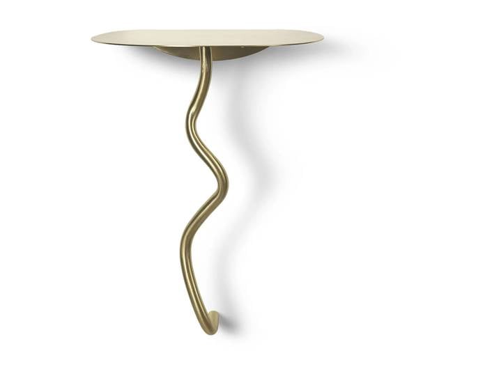 Ferm Living Curvature Wandtisch Brass