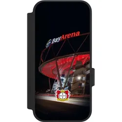 Nivocase Klapphülle für Google Pixel 10 Pro Handyhülle aus Kunst Leder NIVOflip schwarz Bayer 04 Leverkusen (Google Pixel 10 Pro), Smartphone Hülle, Schwarz