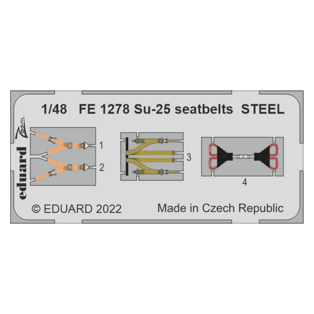 Eduard Su-25 seatbelts STEEL 1/48 (FE1278)