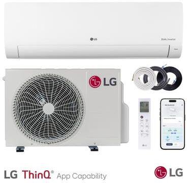 LG 208-230V 18,000 BTU Wi-Fi Ductless Mini Split for Heating and Cooling, 18 SEER2