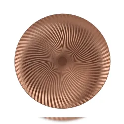 Christmas Decorations Dekoteller 33cm Kunststoff Spiralmuster Platzteller Tischdeko Unterteller Weihnachten Hochzeit Jubiläum Weihnachtsteller Weihnachtsdeko Brandy