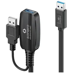 Purelink sonero USB 3.2 Gen1x1 Aktive Verlängerung - A/A - schwarz - 10,00m (10 m, USB 3.2 Gen 1), USB Kabel