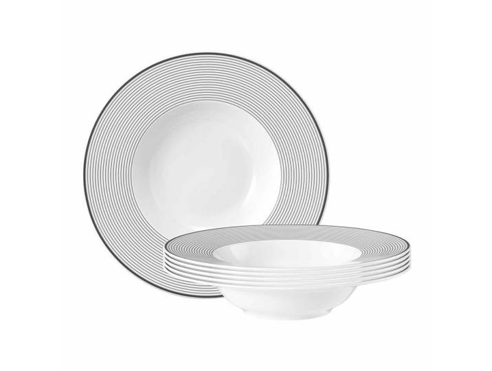SUPPENTELLER No Limits Moments weiß-grau ø 23,7 cm 6er Set