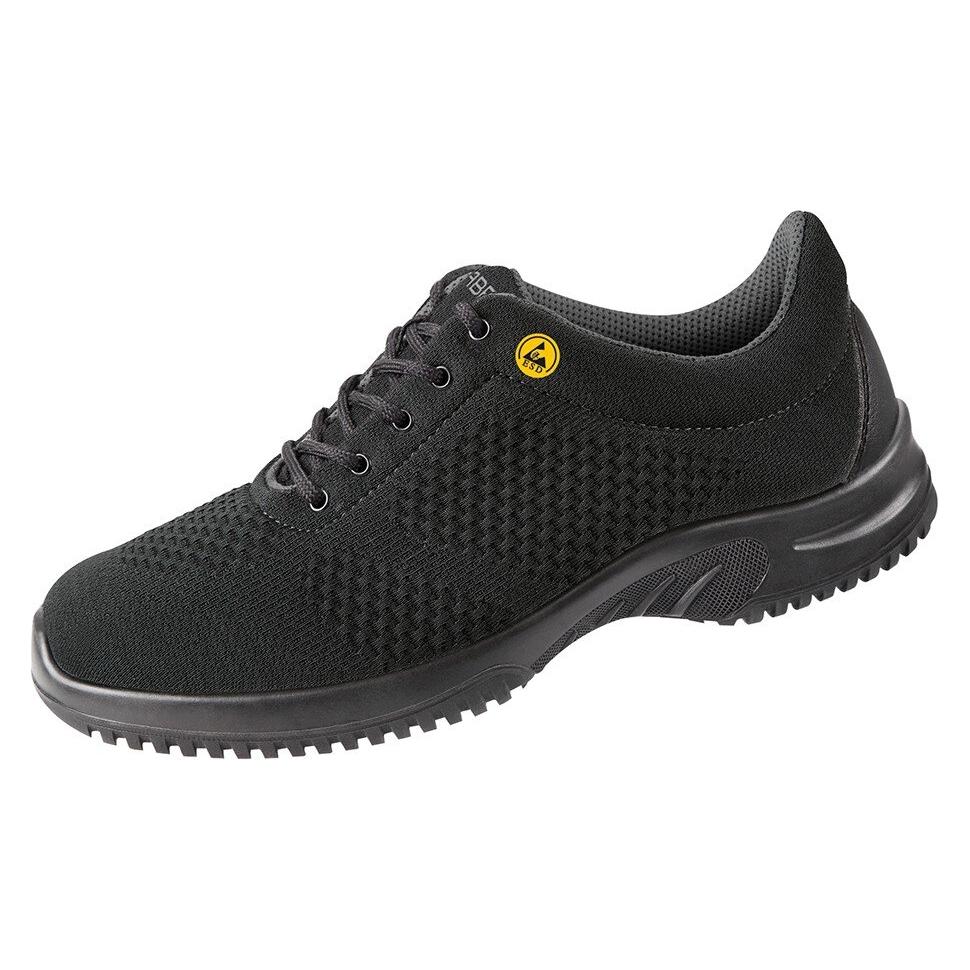 Abeba ESD Berufsschuhe uni6, Halbschuh schwarz, 46, O2 (O2, 46) (36776-46)