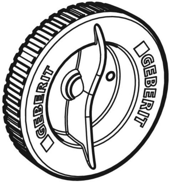 Geberit Deckel Silent-PP 241784001 DN 110, zu Silent PP Reinigungsöffnung