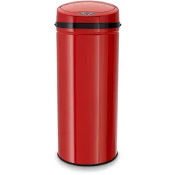 ECHTWERK Abfalleimer 42L mit Sensor - INOX RED